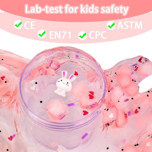 Dual Color Cake Butter Slime Kit, Party Favors Slime for Girls Boys, Scented Stretchy Soft & Non-Sticky Sludge Toy, Slime Putty Toys for Kids 8 OZ in Saudi Arabia
