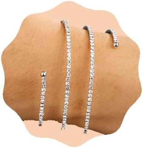 YERTTER Wedding Silver Gold Pearl Rhinestone Multi Layered Stretch Wrap Bracelet 1920s Vintage Strand Layered Bracelet Gift for Women Brides in Kuwait