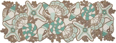 Beaded Table Runner 36inch,Glitz Table Runner,Decorative Table Runner,Farmhouse Decor Table Runner,Rustic Bridal Shower Beaded Table Runner,Beaded Christmas Table runner-13x36 Grey/Dk Grey in Kuwait