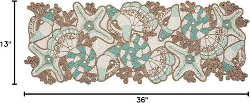 Beaded Table Runner 36inch,Glitz Table Runner,Decorative Table Runner,Farmhouse Decor Table Runner,Rustic Bridal Shower Beaded Table Runner,Beaded Christmas Table runner-13x36 Grey/Dk Grey in Kuwait