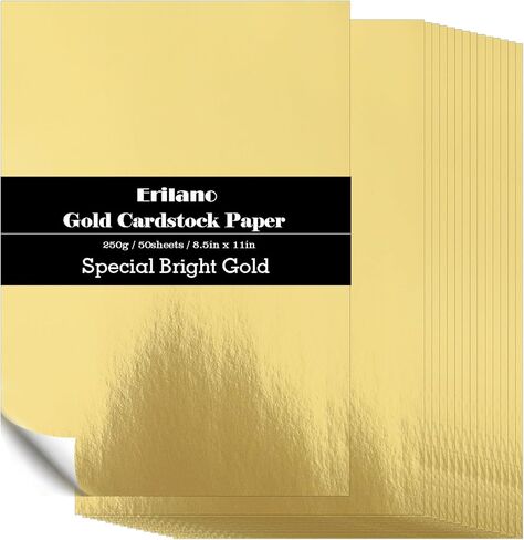 ورق بطاقات ذهبي معدني كبير الحجم - 12 قطعة من الورق المقوى الذهبي مقاس 17.25 بوصة × 11.25 بوصة 250 جرامًا لكل متر مربع، سطح معالج بالمرآة لتزيين سجل القصاصات، ودعوات أعياد الميلاد، واللوازم المكتبية. ﻿ ﻿ in Kuwait