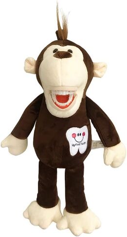 Tooth Fairy Puppet, YOUYA Dental Puppet Oral Health Presentation Puppet Striped Tiger Tooth Fairy Dental Educational Plush Small Size Doll with Teeth for Kids Chidren Boys Girls in Kuwait