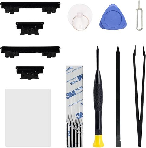 2 Pack for Galaxy Note 10 Plus Power Volume Button Replacement Repair Part, Side Buttons Compatible with Note 10 Plus, with Toolkit, Silver in Saudi Arabia