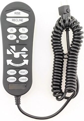 ZKAD-5 5 PIN LOFT كرسي عن بُعد فقط مناسبًا لمحركتين من كراسي الراحة الذهبية والراحة الفائقة مع زر 11 (تشمل الجلوس أو المنزل ، وليس الشفق) عن بُعد ، جهاز التحكم في اليد ، الجزء الخمس سنوات البديلة in Kuwait