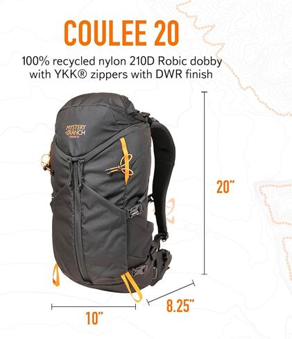 Mystery Ranch Coulee 30 Backpack - Lightweight Hiking Daypack, 30L, L/XL, Mineral Gray in Kuwait