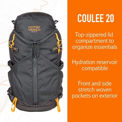 Mystery Ranch Coulee 30 Backpack - Lightweight Hiking Daypack, 30L, L/XL, Mineral Gray in Kuwait