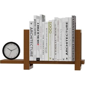 Adjustable Desktop Bookshelf, Retro Tabletop Bookshelf, Desk Shelf for Top of Desk in Living Room, Home, Office, Perfect for Magazine, Books, Cookbooks, No Tools Required to Assemble, Rustic Brown in Saudi Arabia