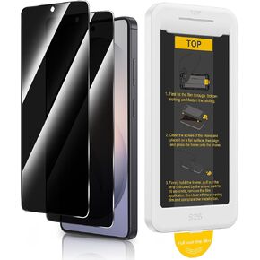 حزمة Maxdara 2 لـ Samsung Galaxy S25 واقي شاشة الخصوصية الفائقة ، التثبيت السهل الخالي من الفقاعات مع أداة المحاذاة ، ودعم بصمة الإلغاء ، واقي الشاشة لـ S25 Ultra 2025 ، 6.9 بوصة in Kuwait