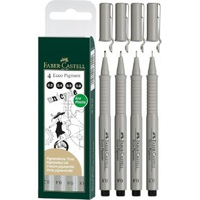 Faber-Castell 166599 0.5 mm Ecco Pigment Fibre-Tip Pen - Black in Kuwait