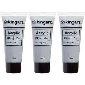 KINGART 500-133 PRO Artist Quality HOOKER'S GREEN Acrylic Paint, 22ml (0.74oz) Tubes, 3 Pack - Set (66ml Total), Hooker's Green in Kuwait