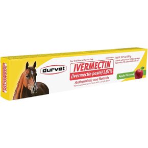Ivermectin Paste Dewormer - 6.08g dose @ 1.87% Apple Flavor in Kuwait