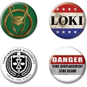Ata-Boy Marvel Studios Loki Set of 4 1.25" Collectible Buttons in Kuwait