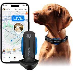 Dog GPS Tracker, Smart GPS Tracker for Dogs, Real Time Location | Escape Alerts | Activity Tracking | Waterproof, Compatible with iOS and Android (for 40lb+ Dogs) in Saudi Arabia