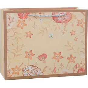 Hansware 2 Pack 12.6 "أكياس هدايا كبيرة سوداء مع مقابض ، حقيبة هدايا ورق زهرة عتيقة للعروض ، حقائب لطيفة للفصح ، الزفاف ، عيد الفصح ، عيد الميلاد ، دش الطفل ، حفلة عيد ميلاد ، 12.6" L x 4.5 "W × 9.8" H 9.8 H in Kuwait