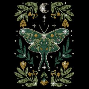 PLIGREAT Glitter Rhinestone Iron on Patches Flying Butterfly Bling Rhinestone Iron on Transfers for Clothing Jacket Jeans Hat Women Men T Shirt DIY Embellishment in Saudi Arabia