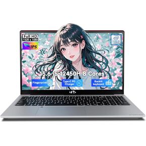 NIMO 15.6 IPS FHD-Laptop, 16GB RAM 1TB SSD Intel Pentium Quad Core N100, Computer with Backlit Keyboard Fingerprint (Beat to i3-1115G4 Up to 3.4GHz) Laptops for Student, Win 11 Gray in Kuwait