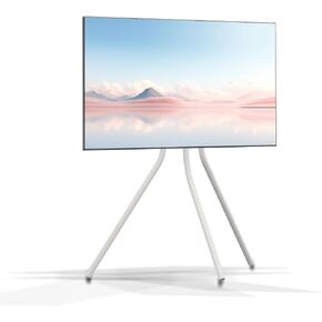 Easel TV Stand with Tripod Base for 42-86 inch Flat Screens, Height Adjustable TV Art Bracket Tripod for Living Room w/Cable Ties, MAX Load Capacity 143.3 LBS YS613B in Kuwait