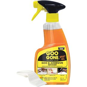 Goo Gone Adhesive Remover Spray Gel, Removes Chewing Gum, Grease, Tar, Stickers, Labels, Tape Residue, Oil, Blood, Lipstick, Mascara, 12 oz with Sticker Lifter in Kuwait