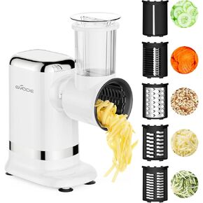 GVODE Slicer Shredder Attachment for Kitchenaid Stand Mixer, Cheese Grater Attachment for Kitchenaid with 5 Blades, Large Feed Chute Salad Maker for Kitchenaid Mixer Accessories in Kuwait