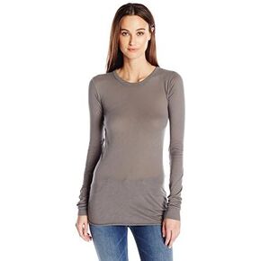 Enza Costa Women's Supima Cotton Tissue Jersey Long Sleeve Top in Kuwait