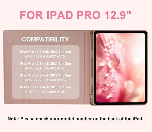 حالة لوحة المفاتيح لـ iPad Air 13 بوصة (M3 2025 ، M2 2024) و iPad Pro 12.9 بوصة (6th/5/4/3rd Gen) ، 7 ألوان الإضاءة الخلفية ، لوحة مفاتيح لاسلكية قابلة للفصل مغناطي in Kuwait