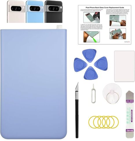 GREEN FUSION Compatible with Pixel 7 Upper Back Glass Replacement, Top Rear Glass Cover for Pixel 7 (Top Section), Includes Repair Tools & Instruction, Snow in Saudi Arabia