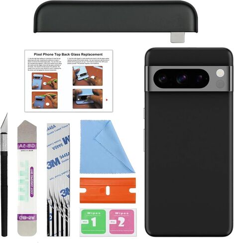 GREEN FUSION Compatible with Pixel 7 Upper Back Glass Replacement, Top Rear Glass Cover for Pixel 7 (Top Section), Includes Repair Tools & Instruction, Snow in Saudi Arabia