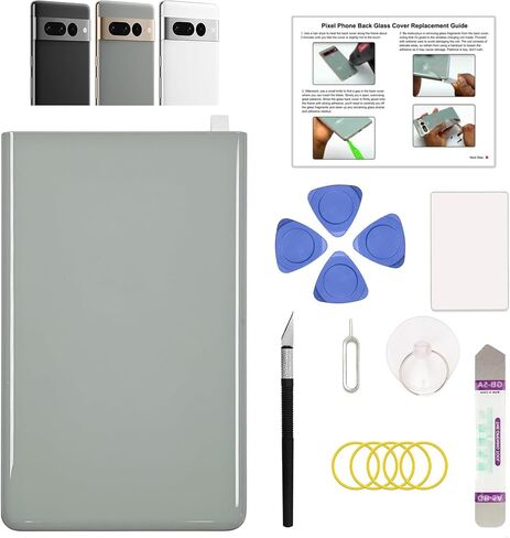 GREEN FUSION Compatible with Pixel 7 Upper Back Glass Replacement, Top Rear Glass Cover for Pixel 7 (Top Section), Includes Repair Tools & Instruction, Snow in Saudi Arabia