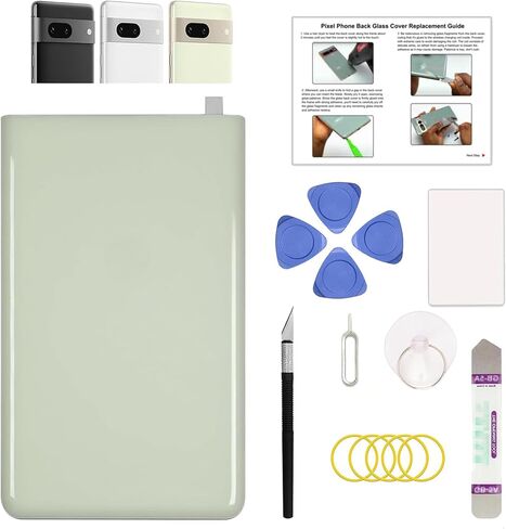 GREEN FUSION Compatible with Pixel 7 Upper Back Glass Replacement, Top Rear Glass Cover for Pixel 7 (Top Section), Includes Repair Tools & Instruction, Snow in Saudi Arabia