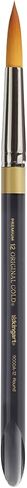 KINGART Premium Original Gold 9000A-4 Round Series Artist Brush, Golden Taklon Synthetic Hair, Short Acrylic Handle, for Acrylic, Watercolor, Oil and Gouache Painting, Size 4 in Saudi Arabia
