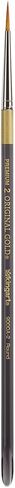 KINGART Premium Original Gold 9000A-4 Round Series Artist Brush, Golden Taklon Synthetic Hair, Short Acrylic Handle, for Acrylic, Watercolor, Oil and Gouache Painting, Size 4 in Saudi Arabia