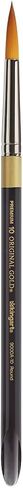 KINGART Premium Original Gold 9000A-4 Round Series Artist Brush, Golden Taklon Synthetic Hair, Short Acrylic Handle, for Acrylic, Watercolor, Oil and Gouache Painting, Size 4 in Saudi Arabia