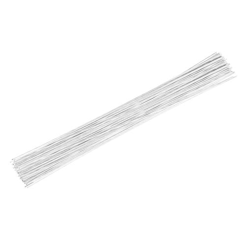 MECCANIXITY 50 Pcs 20 Gauge(1mm) Floral Stem Wire 14 Inches Green Floral Wire for DIY Artificial Florist Flower Arrangement in Kuwait