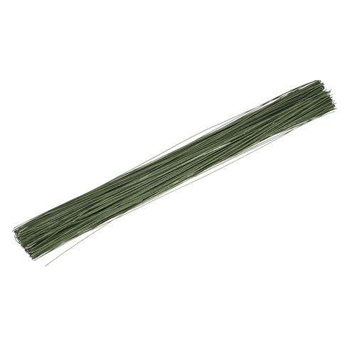 MECCANIXITY 50 Pcs 20 Gauge(1mm) Floral Stem Wire 14 Inches Green Floral Wire for DIY Artificial Florist Flower Arrangement in Kuwait