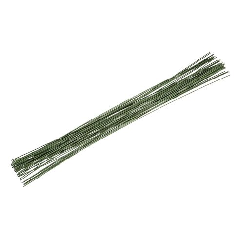 MECCANIXITY 50 Pcs 20 Gauge(1mm) Floral Stem Wire 14 Inches Green Floral Wire for DIY Artificial Florist Flower Arrangement in Kuwait