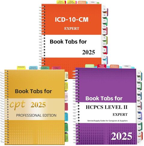 علامات تبويب الفهرس لإصدار AAPC HCPCS المستوى الثاني 2025 ، تم ترقية علامات تبويب الكتب الكاملة (كتاب غير مدرج) ، علامات تبويب مرمزة لكل فصل مع نطاقات رمز ، مغلفة ومقاومة للماء وإعادة تحديد موقعها in Kuwait