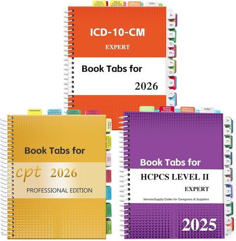 علامات تبويب الفهرس لإصدار AAPC HCPCS المستوى الثاني 2025 ، تم ترقية علامات تبويب الكتب الكاملة (كتاب غير مدرج) ، علامات تبويب مرمزة لكل فصل مع نطاقات رمز ، مغلفة ومقاومة للماء وإعادة تحديد موقعها in Kuwait