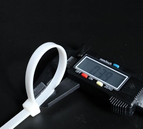 48 Inch Extra Long Heavy Duty Cable Ties, 12-Piece UV Resistant Black Nylon Zip Ties, 200 LB Tensile Strength in Kuwait
