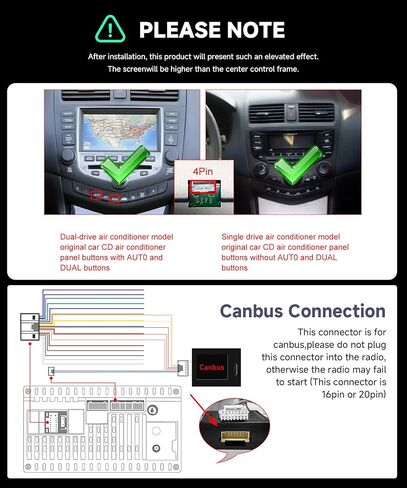 Android 13 Radio for Honda Accord 2003 2004 2005 2006 2007 ، Rimoody Car Stereo GPS WiFi 10.1 '' link link bluetooth fm/rds swc camere camero in Kuwait