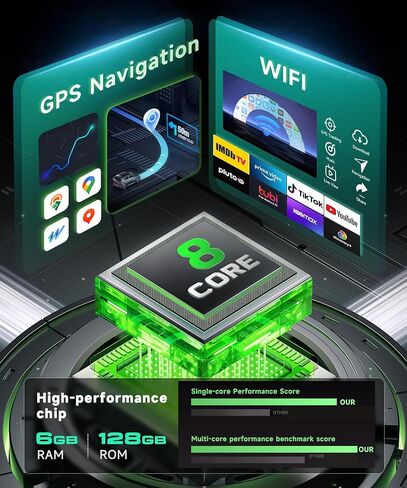 Android 13 Radio for Honda Accord 2003 2004 2005 2006 2007 ، Rimoody Car Stereo GPS WiFi 10.1 '' link link bluetooth fm/rds swc camere camero in Kuwait