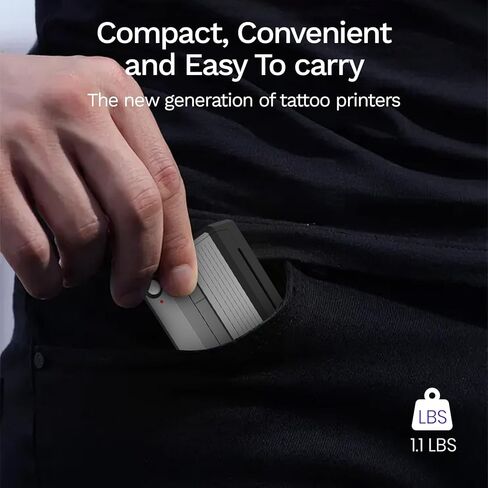 Portable Printer with Case and 3 Rolls of Paper, Portable Printers Wireless for Travel, Thermal-Bluetooth-Inkless-Small-Printer Support 8.5" X 11" US Letter&Legal,A4&,A5,Compatible with Android,iOS in Kuwait