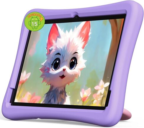 plimpton Kids Tablet, 10 inch Tablet for Kids, Android 13, Kids Space, Parental Control, 2GB RAM 32GB Storage, HD IPS Glass Screen, 6000mAh Battery, EVA Shockproof Case, PlimPad Kids10 (Pink) in Kuwait
