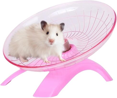12 "Blue Small Animal Flying Saucer Running Wheel, Does not Produce Noise, for Hamsters, Hedgehogs, Guinea Pigs, and Other Small Animals to Ensure The Safety of Sports in Kuwait
