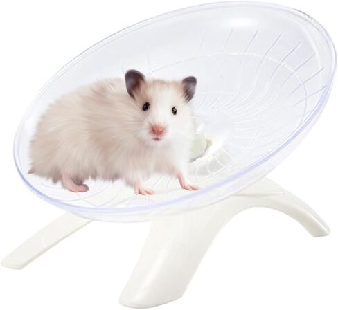12 "Blue Small Animal Flying Saucer Running Wheel, Does not Produce Noise, for Hamsters, Hedgehogs, Guinea Pigs, and Other Small Animals to Ensure The Safety of Sports in Kuwait