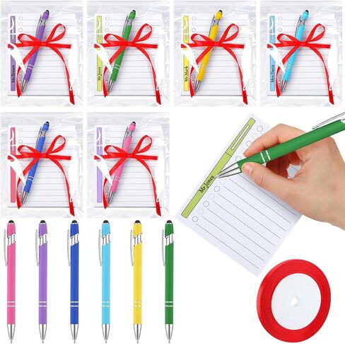 Eersida 12 Pack 2025 Teacher Appreciation Gifts Bulk End of Year Gifts for Teachers from Students Include Glitter Ballpoint Pens and Self Adhesive Notepads Named for Graduation Party Thank You in Kuwait