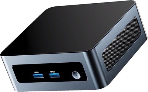 MN56 Mini PC AMD Ryzen 5 5600H 6C/12T 4.2GHz 16GB DDR4 512GB PCIe3.0 SSD Compact Desktop Computer with Wi-Fi 6 Dual Monitor Support Type-C USB3.0,Gigabit Port for Home Office in Kuwait