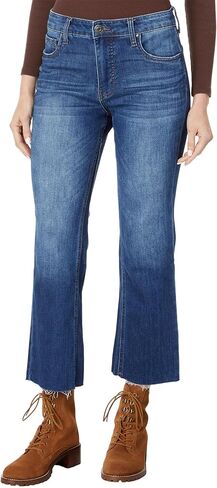 KUT from the Kloth Kelsey High-Rise Fab AB Ankle Flare Inset Leg in Royal Royal 16 in Saudi Arabia