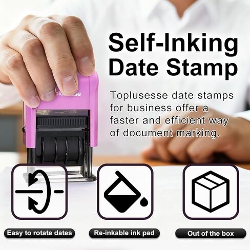 for Deposit Only Stamp Self Inking Rubber Office Bank Deposit Only Stamp Office Supplies- Red Ink in Kuwait