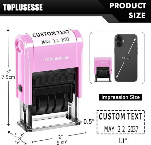 for Deposit Only Stamp Self Inking Rubber Office Bank Deposit Only Stamp Office Supplies- Red Ink in Kuwait