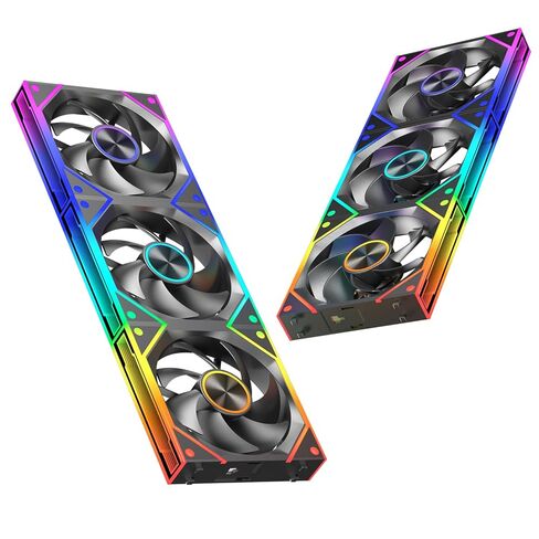 Daisy Chain Case Fan:5 Pack 120mm PC RGB Fans Computer Case Fans, 5V 3-PIN Connector Daisy Chain PWM Cooling Fan,Forward Fan in Kuwait